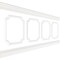 Ekena Millwork 94 1/2"L (Adjustable 40"H to 44"H) Ashford Scalloped Panel Traditional Wainscot Paneling Kit WPKUSC071P040 - alternate 3
